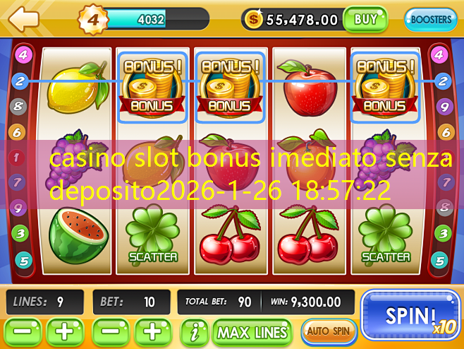 casino slot bonus imediato senza deposito